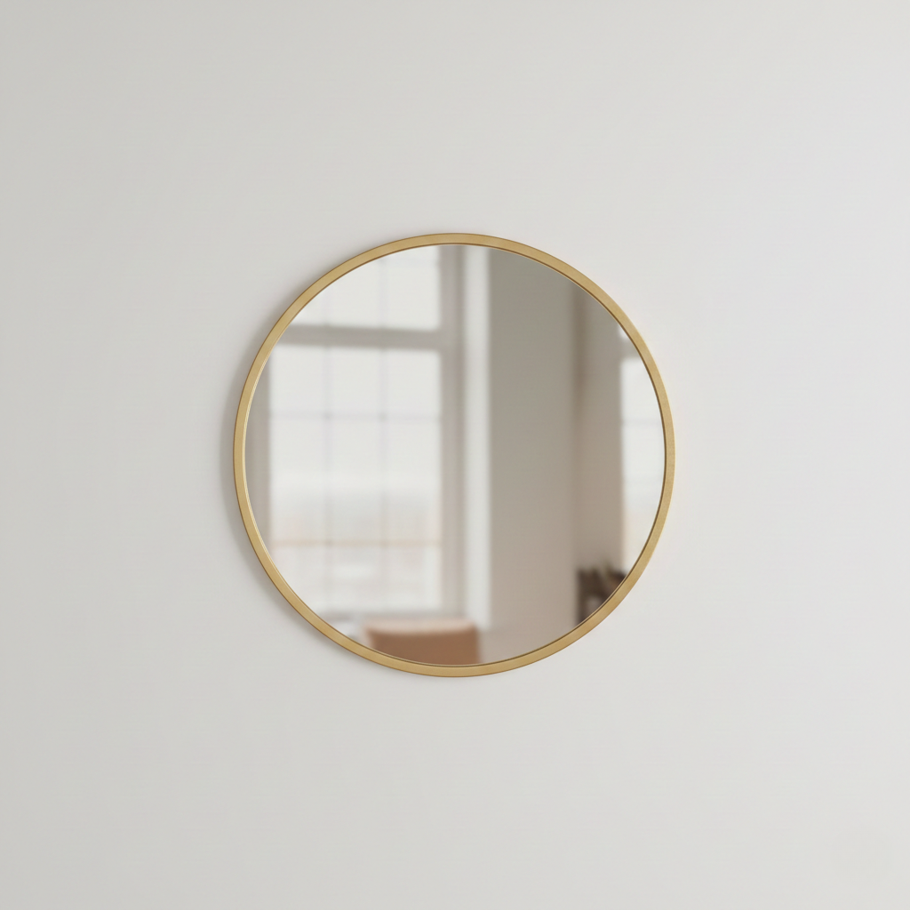 Gold Round Wall Mirror