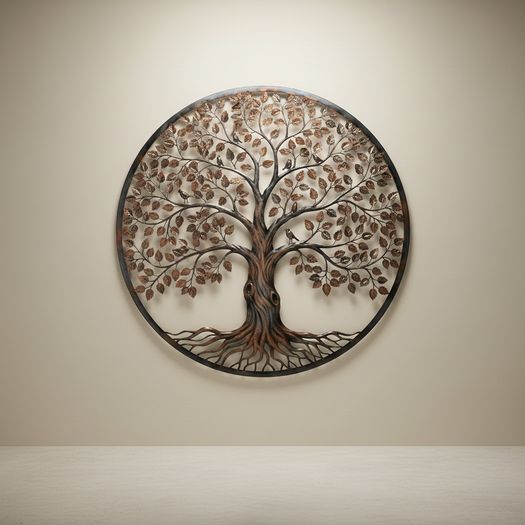 Metal Tree of Life Wall Sculpture