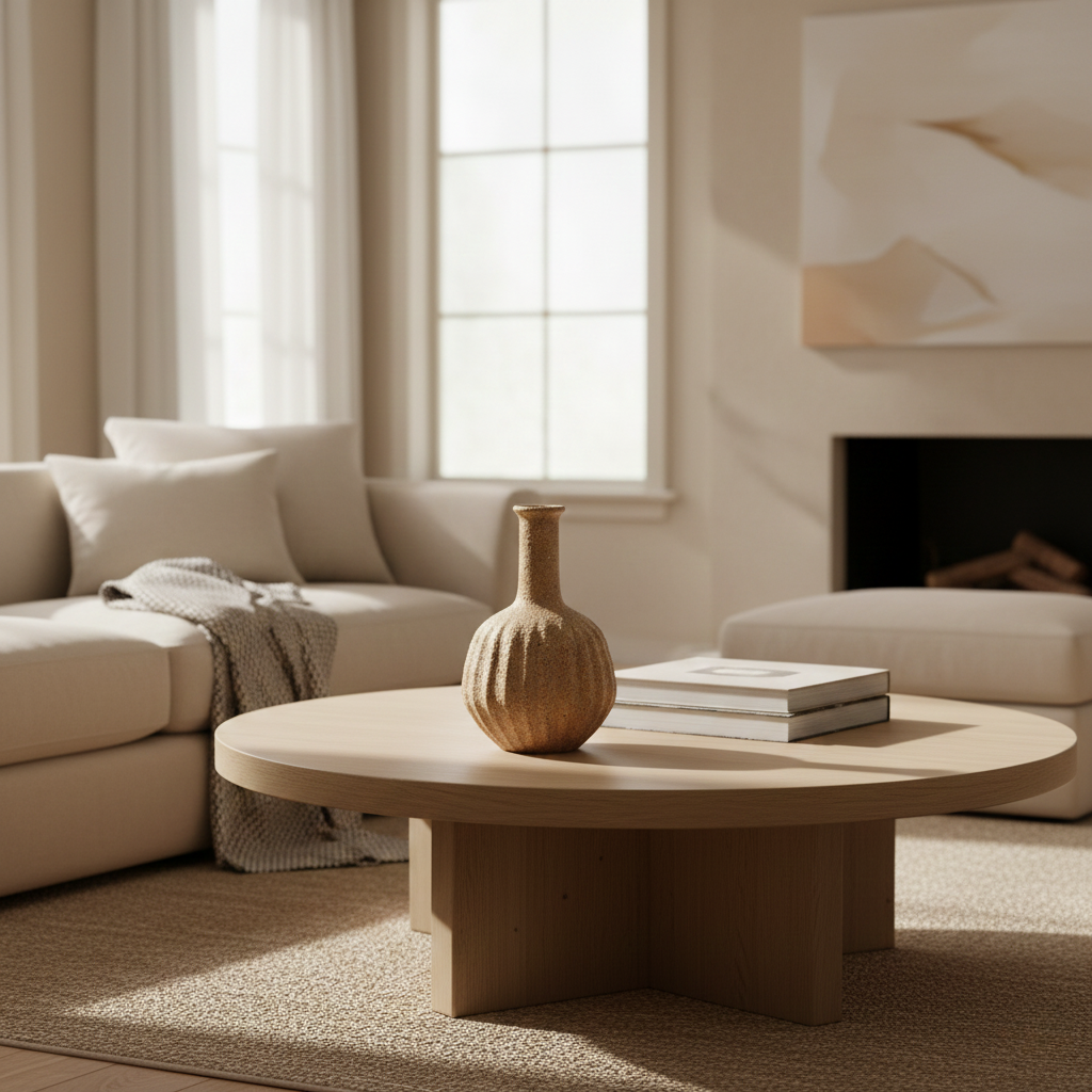 Textured Stoneware Vase