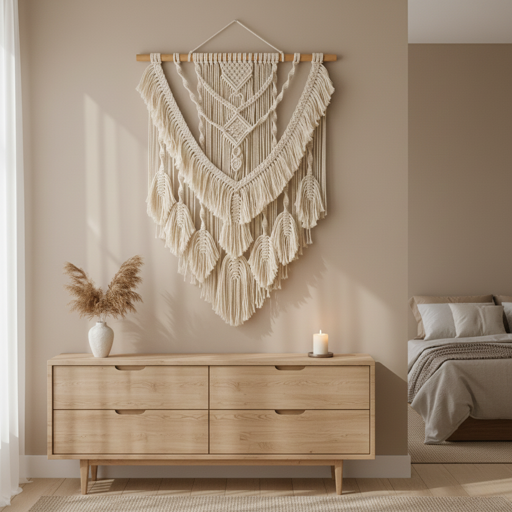 Boho Macrame Wall Hanging