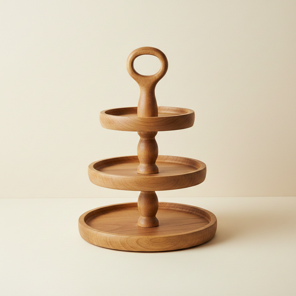 Tiered Wooden Tray