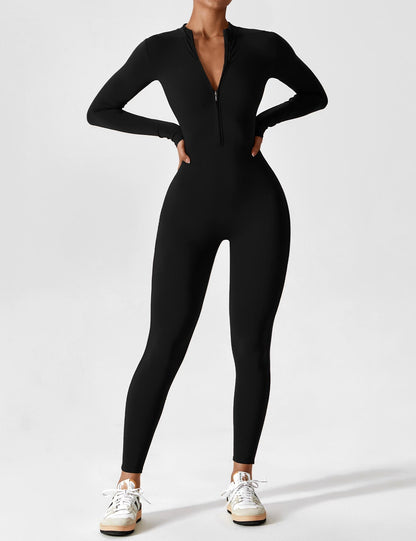 Giozza Long Sleeve Zipper Jumpsuit