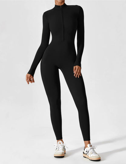 Giozza Long Sleeve Zipper Jumpsuit