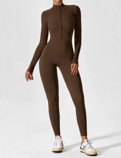 Giozza Long Sleeve Zipper Jumpsuit