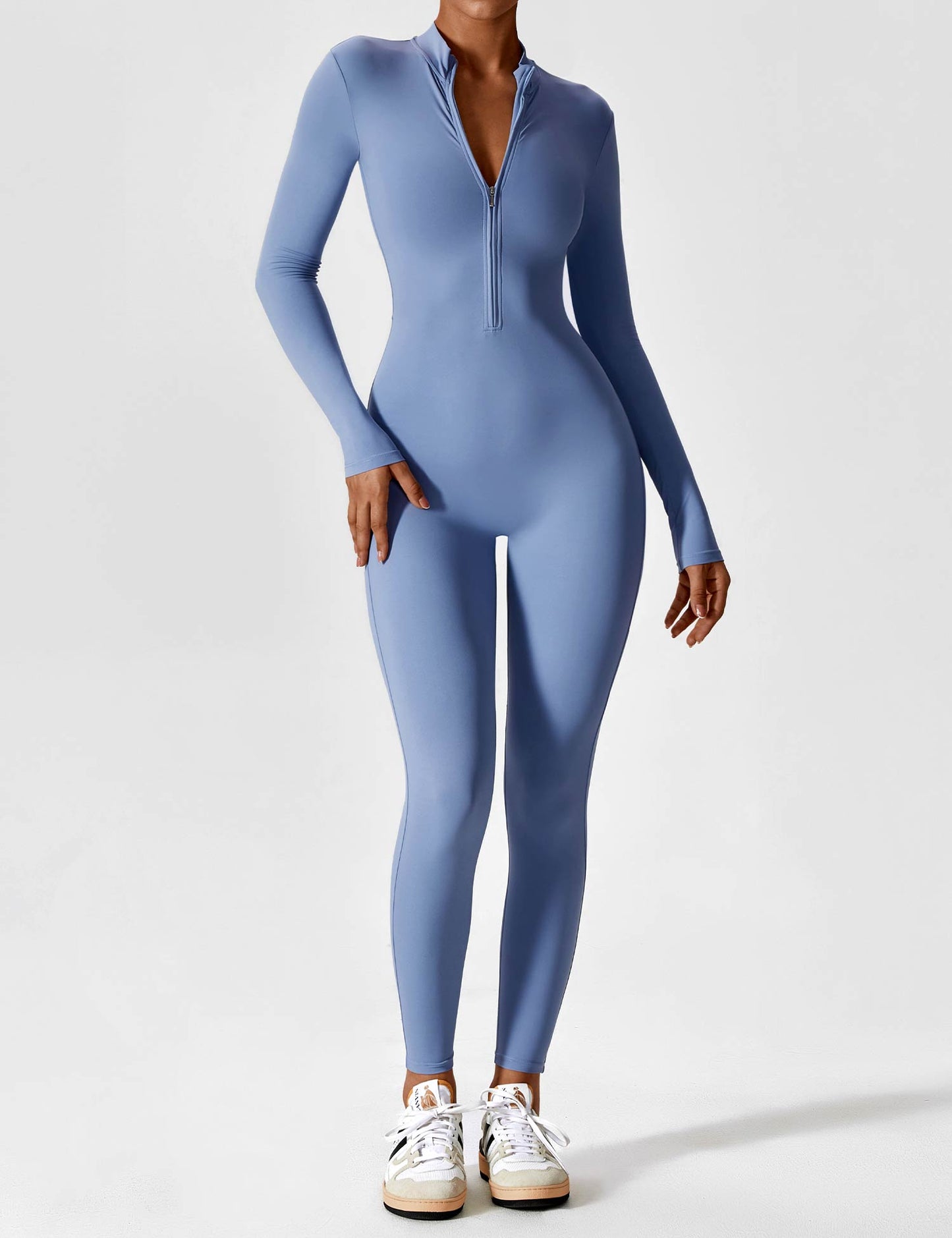 Giozza Long Sleeve Zipper Jumpsuit