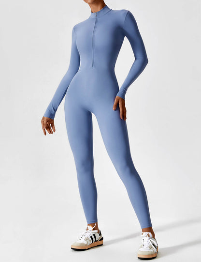 Giozza Long Sleeve Zipper Jumpsuit