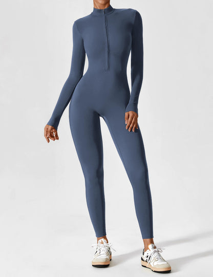 Giozza Long Sleeve Zipper Jumpsuit