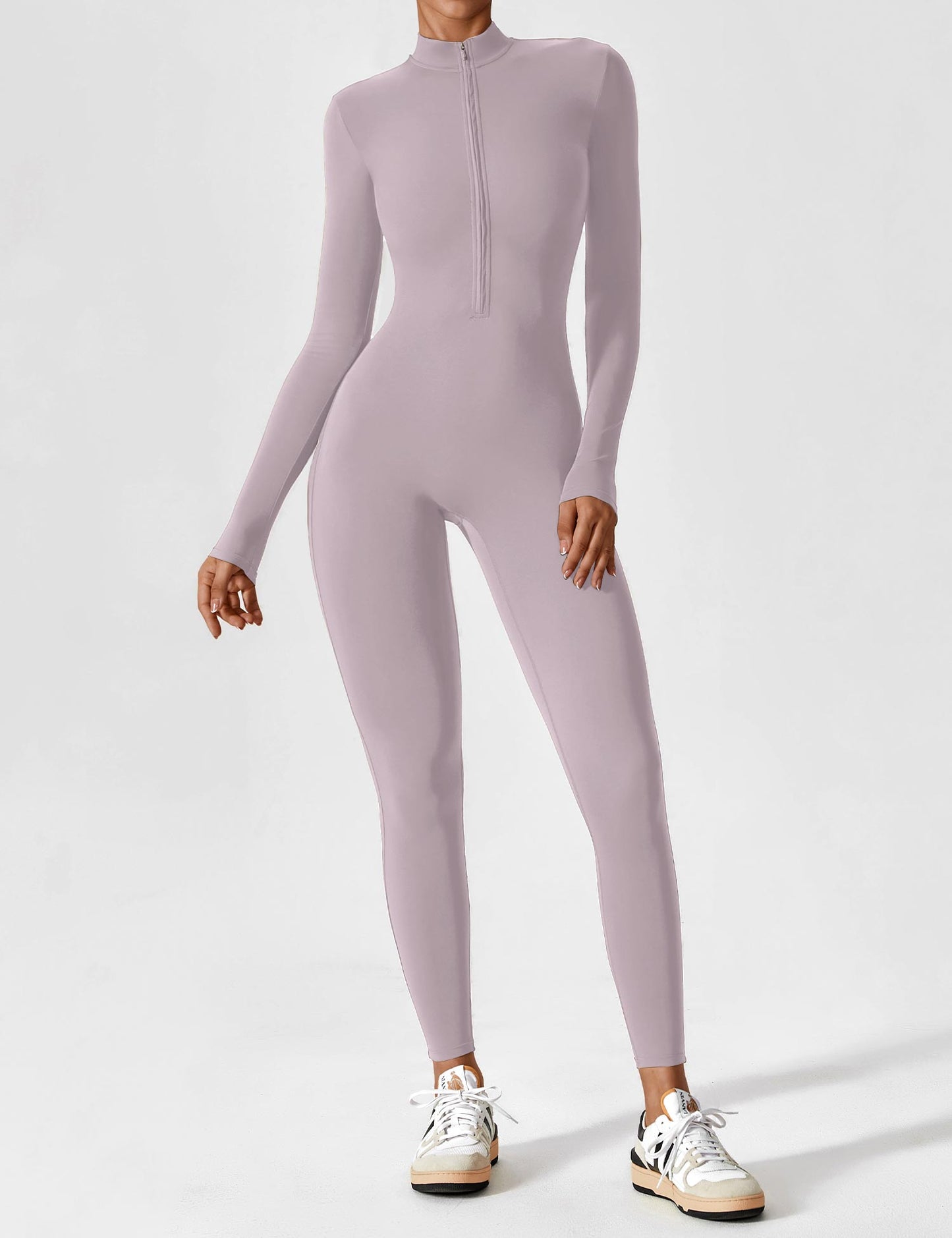 Giozza Long Sleeve Zipper Jumpsuit