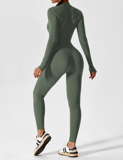 Giozza Long Sleeve Zipper Jumpsuit